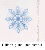 Glitter glue detail