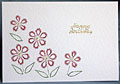 Stitched daisies card